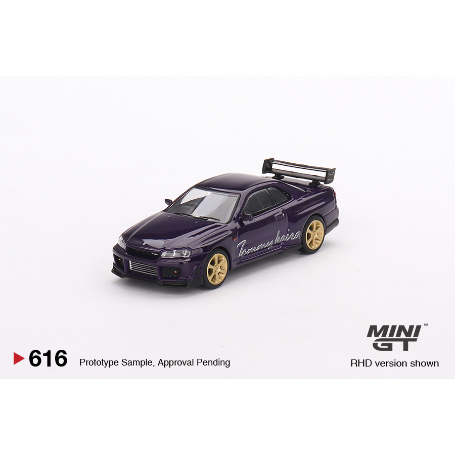 Minigt Mini GT Nissan Skyline GT-R R34 Tommykaira R-z 午夜紫壓鑄