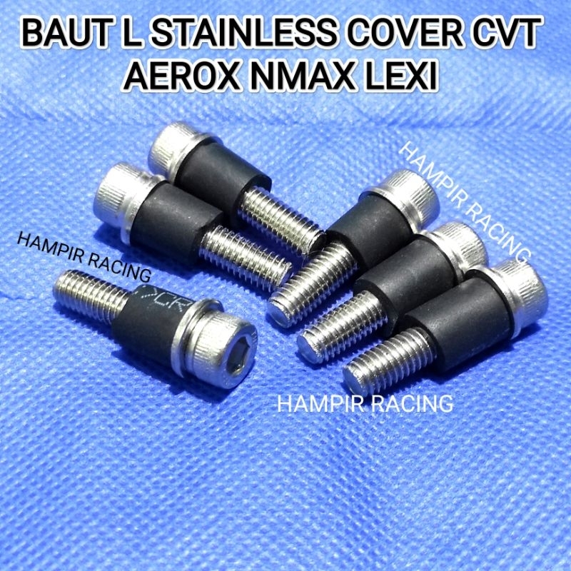 山葉 L 螺栓不銹鋼螺栓蓋 CVT NMAX AEROX LEXI 不銹鋼螺栓 CVT 蓋 AEROX LEXI NMA
