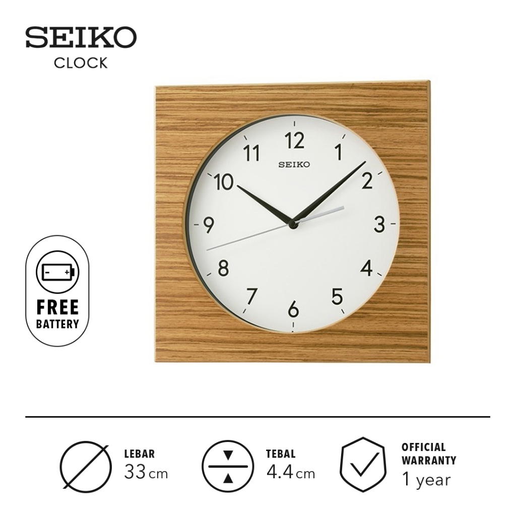 SEIKO 精工掛鐘 QXA766B 33cm 白色錶盤 Quartz Ori