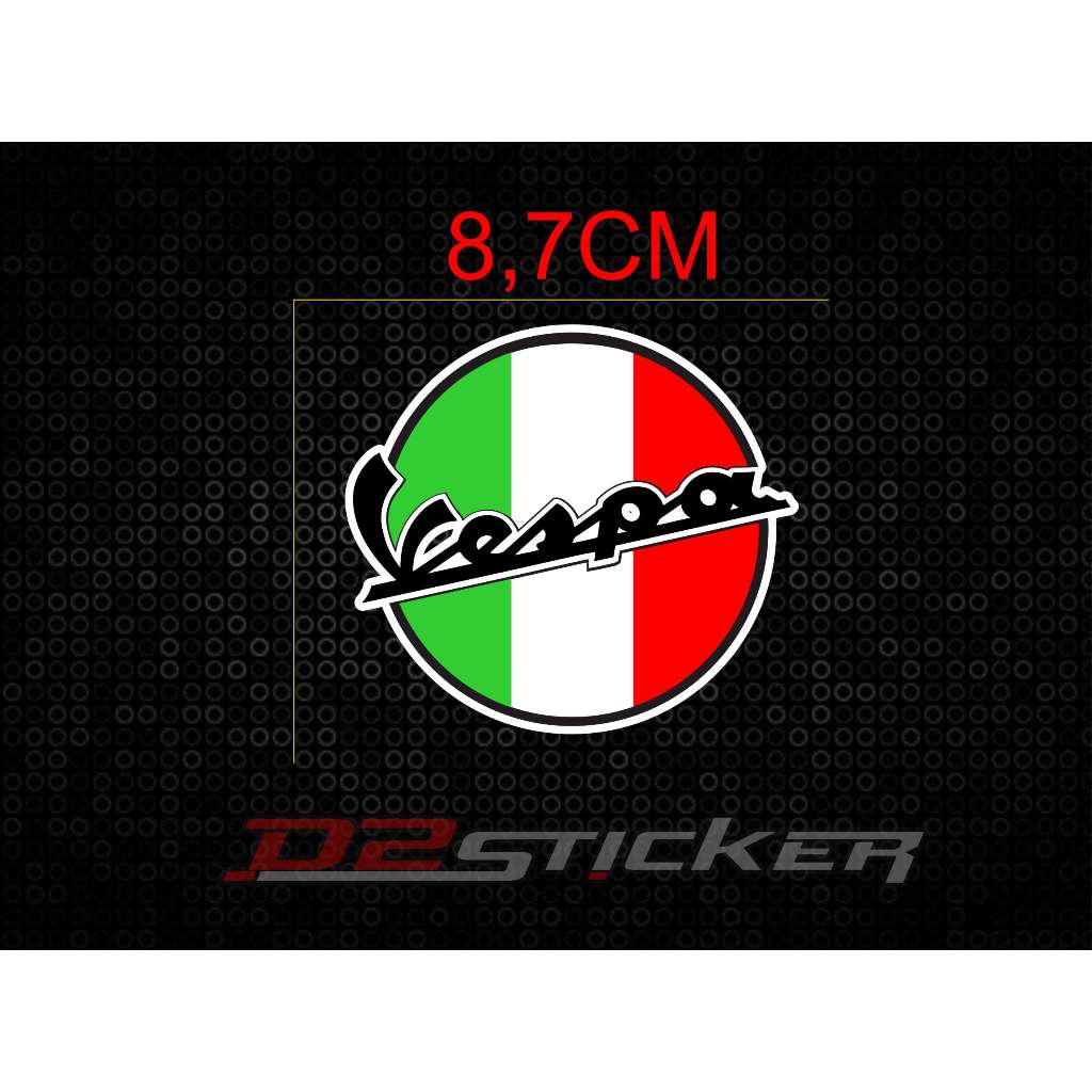 Servizio 圓形 VESPA LOGO 貼紙