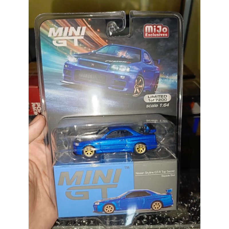 Minigt Nissan Skyline GTR R34 頂級秘密藍藍