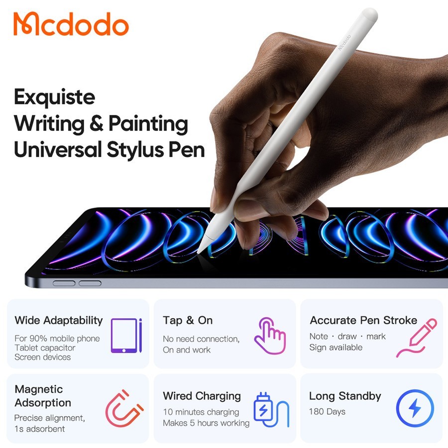 SAMSUNG Mcdodo S Pen Active Stylus 通用適用於 Tab iPad iOS Androi