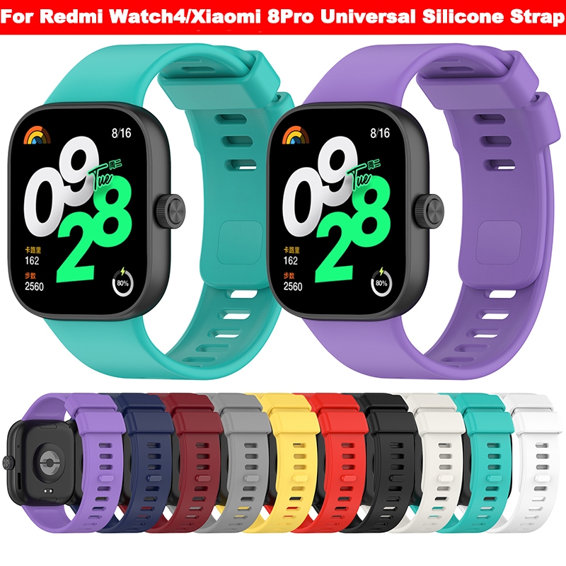 XIAOMI 繩索✨Redmi Watch 4 錶帶小米錶帶 8 Pro 矽膠錶帶柔軟 TPU 運動錶帶