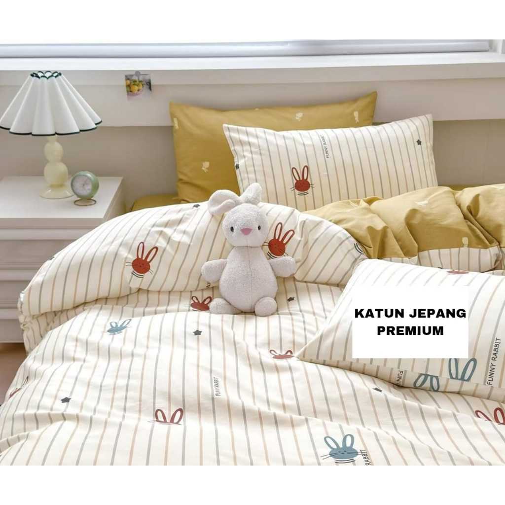 Katun 床罩套裝日本棉床單高級兒童圖案單人尺寸 90x200 100x200 120x200 柔軟軟床單 KJA31