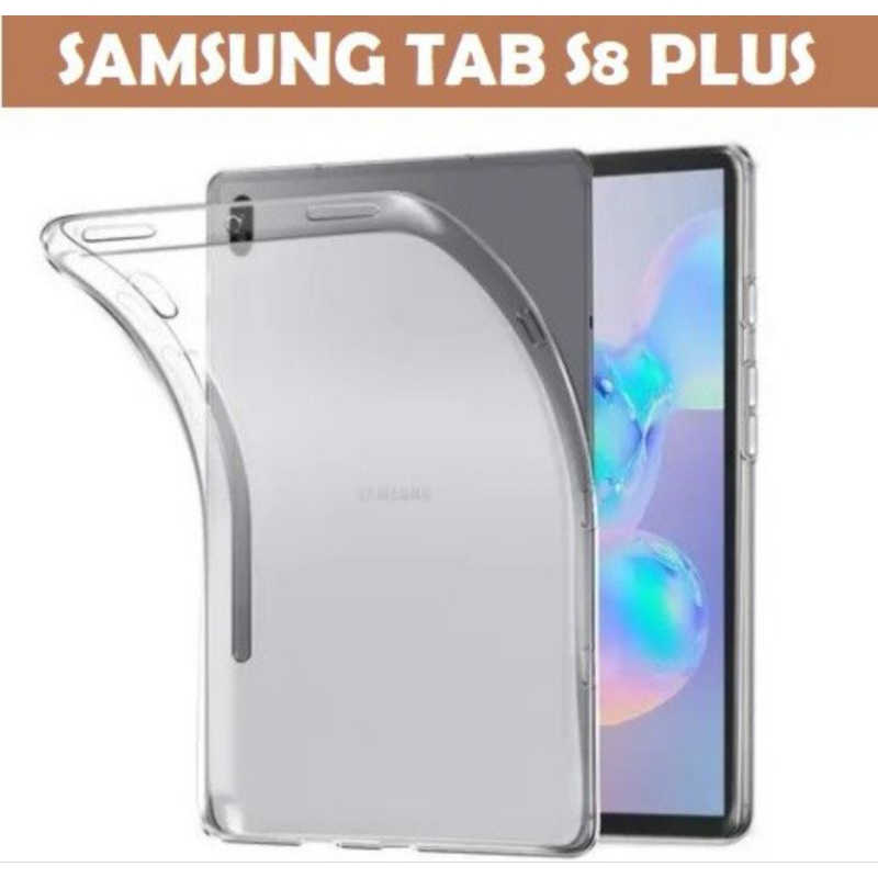 SAMSUNG 手機殼三星 Tab S8 Plus X800 X806 TPU Jelly Clear