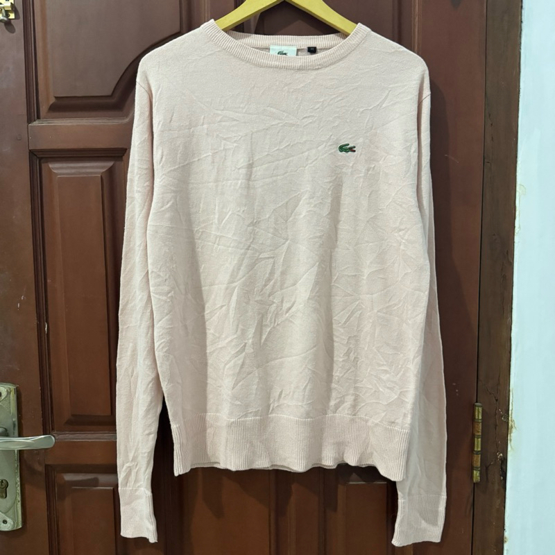 Lacoste 毛衣柔軟粉色 Preloved
