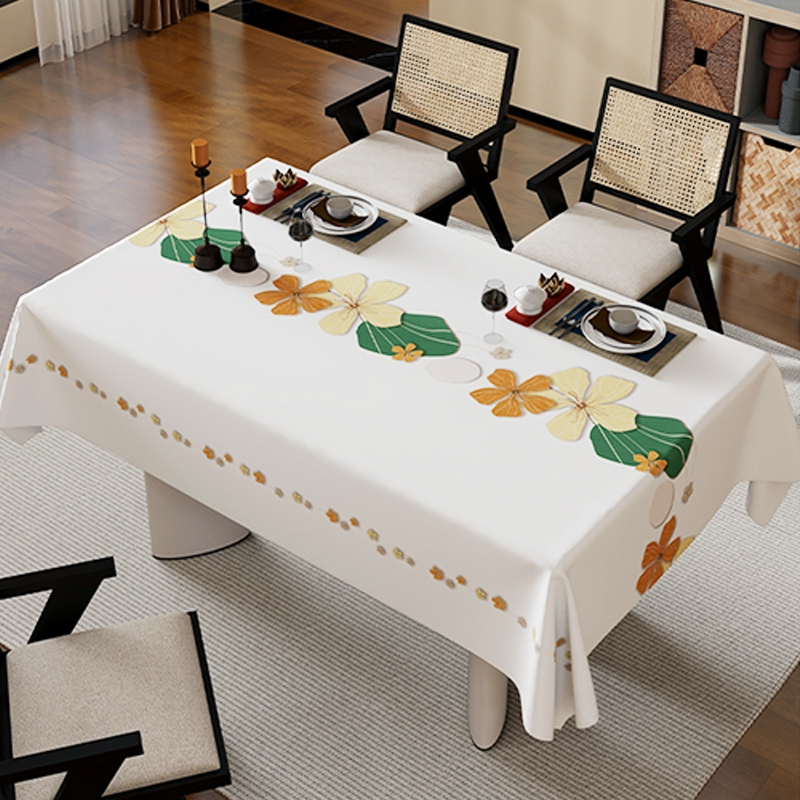 防水方形餐桌布 140x170cm/140 x180cm/140 x220cm 4 座防水餐桌布/高級 PVC 餐桌布