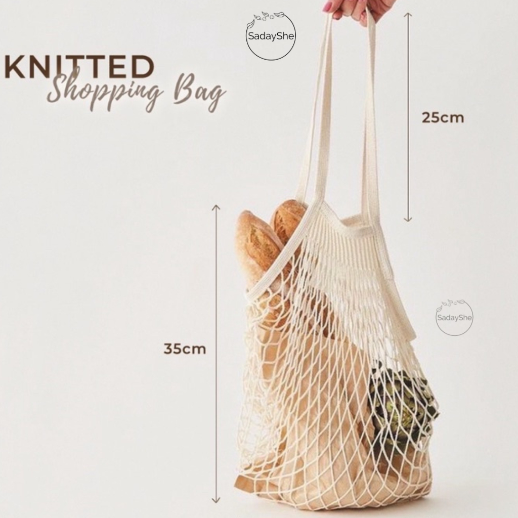 Katun 網眼購物袋 BY SADAYSHE 可重複使用針織購物袋 NET GROCERY BAG 棉質網眼袋環保環保