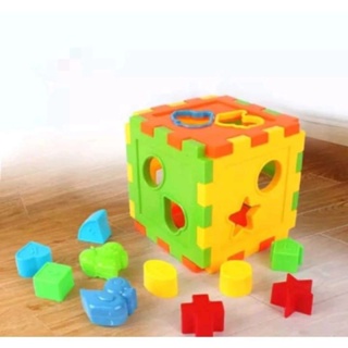 益智兒童玩具拼圖盒形狀益智玩具立方體形狀積木