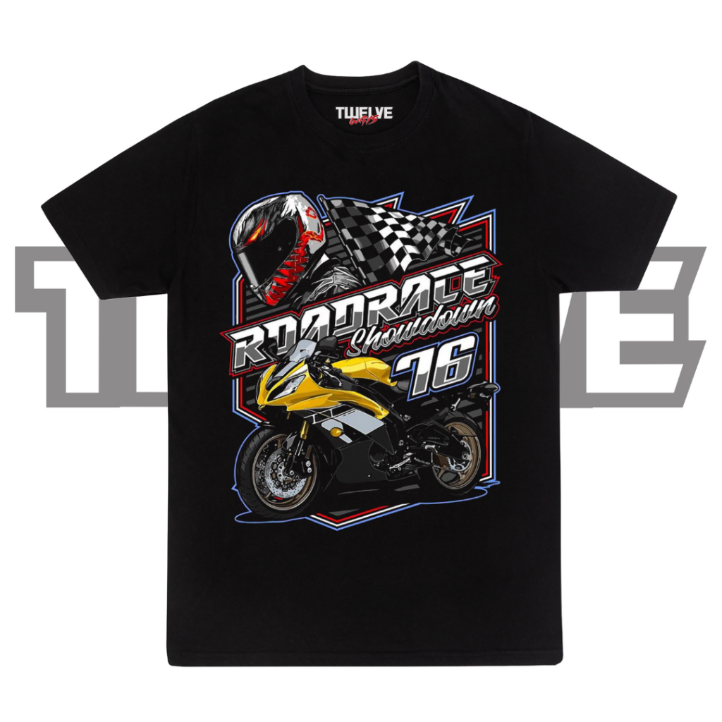 山葉 Yamaha R1 Road Race 黑色常規 T 恤 Kaos 摩托車騎手上衣男士女士襯衫男孩中性 T 恤