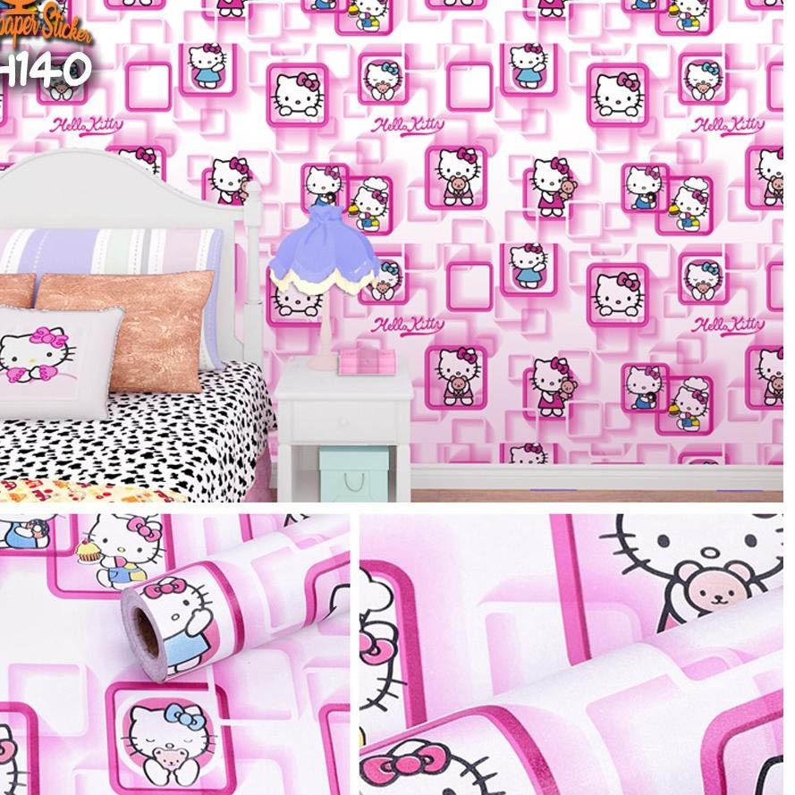 壁紙牆貼臥室牆貼客廳最佳產品 Hello Kitty 圖案