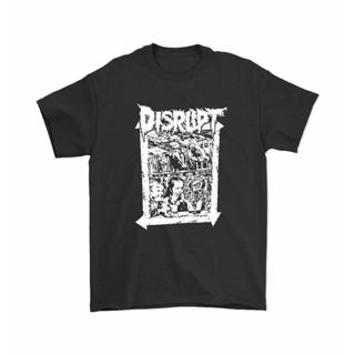 Kaos Band DISRUPT T 恤樂隊衣服 Distro 男士女士音樂 Grindcore Crust Punk