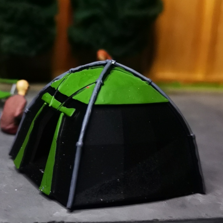 Tenda 3d 更換野營帳篷配件微型壓鑄立體模型模型