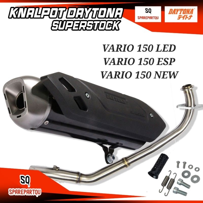 排氣代托納 VARIO 150 新 VARIO 150 LED SUPERSTOCK 低噪音賽車排氣