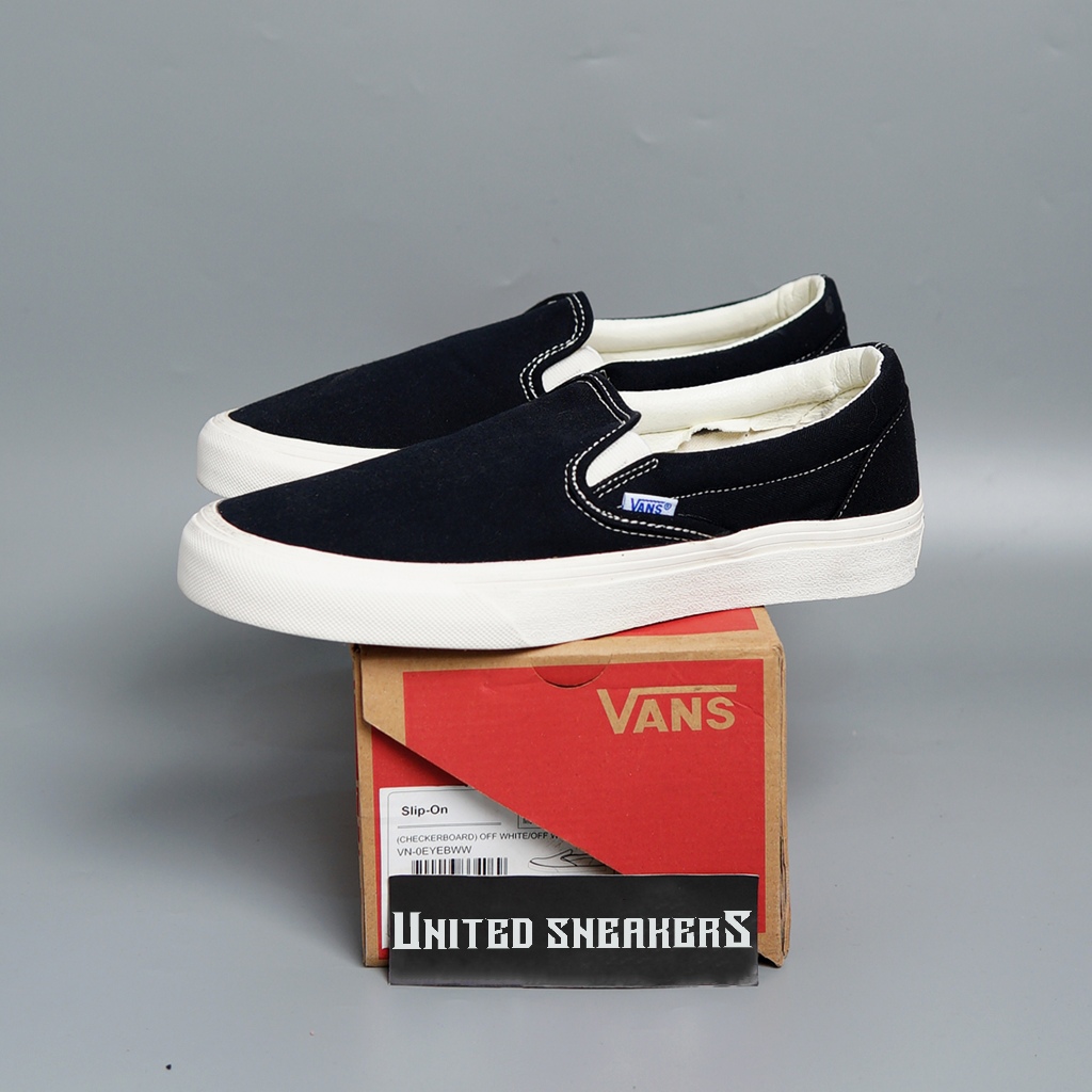 范斯 Vans Slip On Vault OG 黑色白色運動鞋 Waffle DT Code