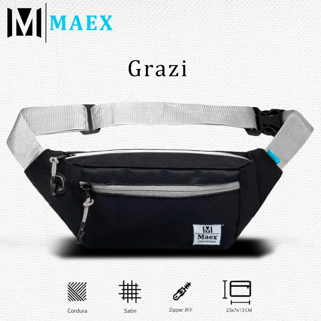Maex Grazi 腰包工作腰包包斜挎包男士女士腰包包