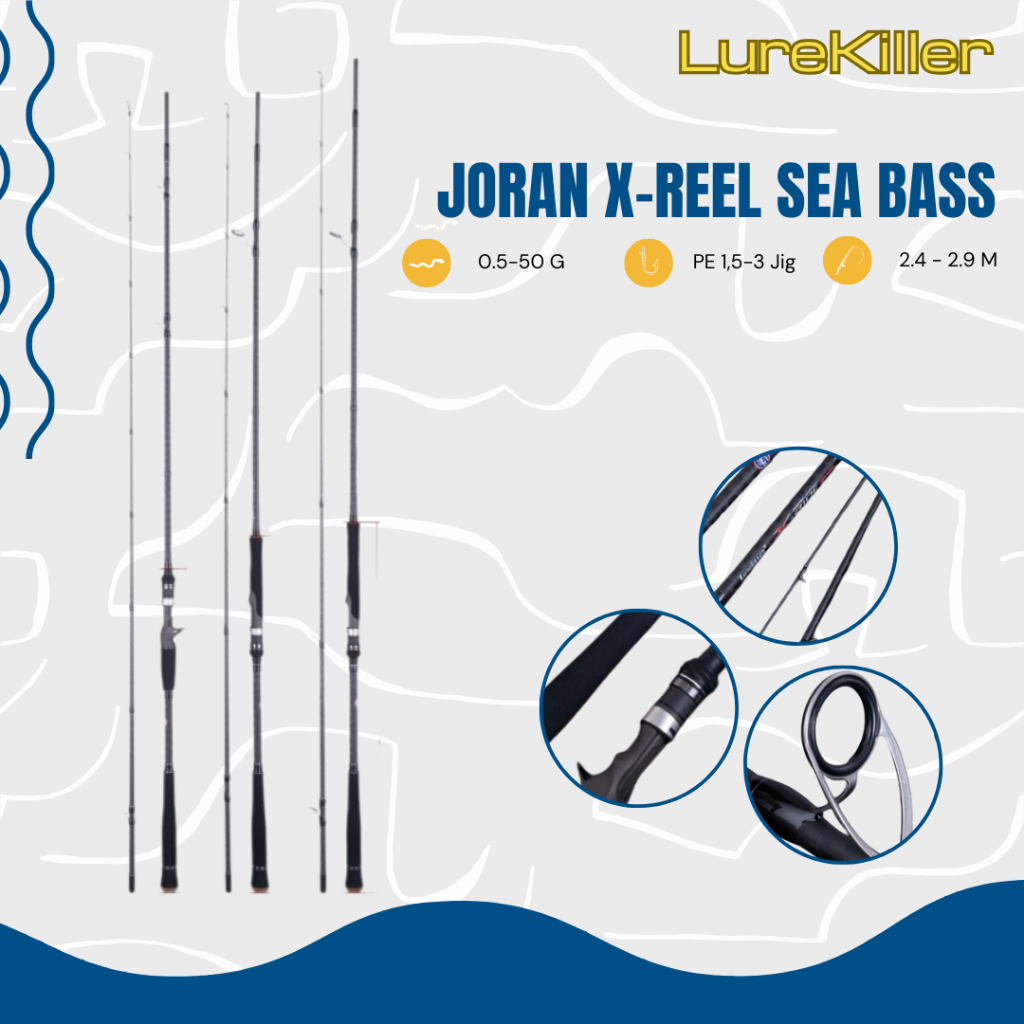 Lurekiller X-RIDE 海鱸魚釣魚竿 2.4m/2.7m/2.9m PE 1.5-3 Jig WT 15-5