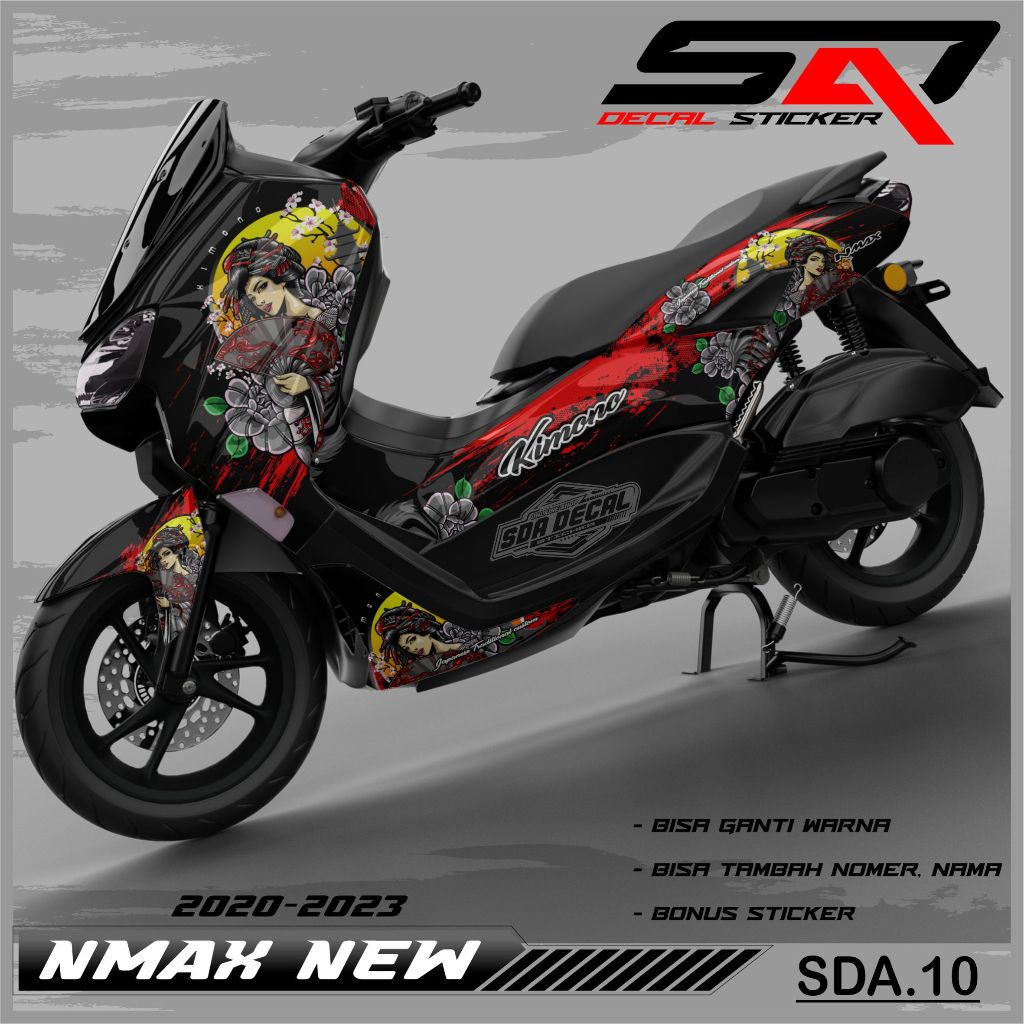 貼花貼紙定制全身 NMAX 全新 2020-2023 貼花貼紙變化電機 NMAX NEW SDA.10