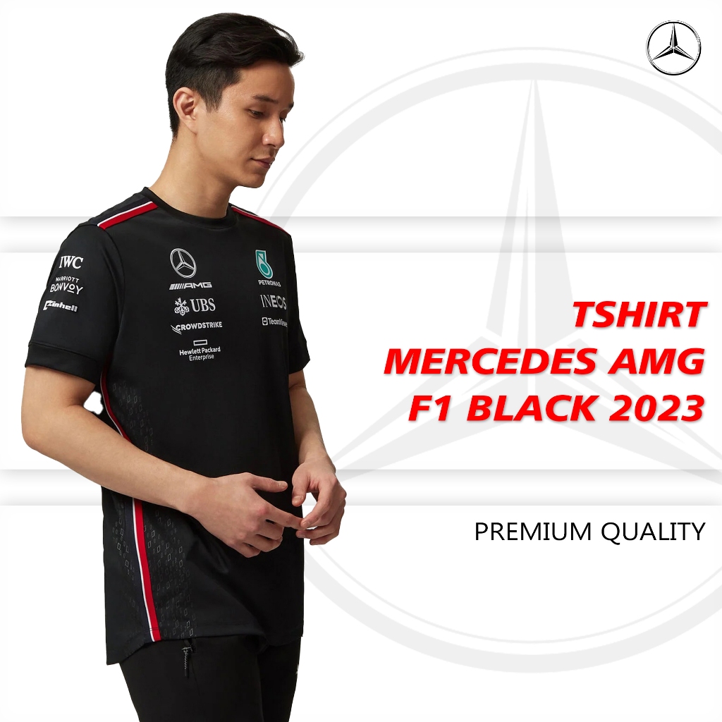 Mercedes AMG F1 黑色高級 T 恤