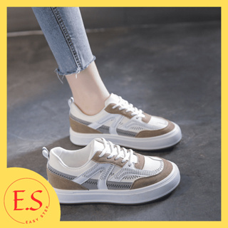 Easystep Shoes 運動鞋女藍色卡其色高級休閒韓版女童鞋 036
