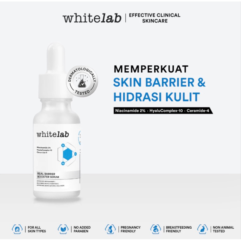 Whitelab Real Barrier Booster Serum 乾性皮膚精華用煙酰胺透明質酸強化皮膚屏障