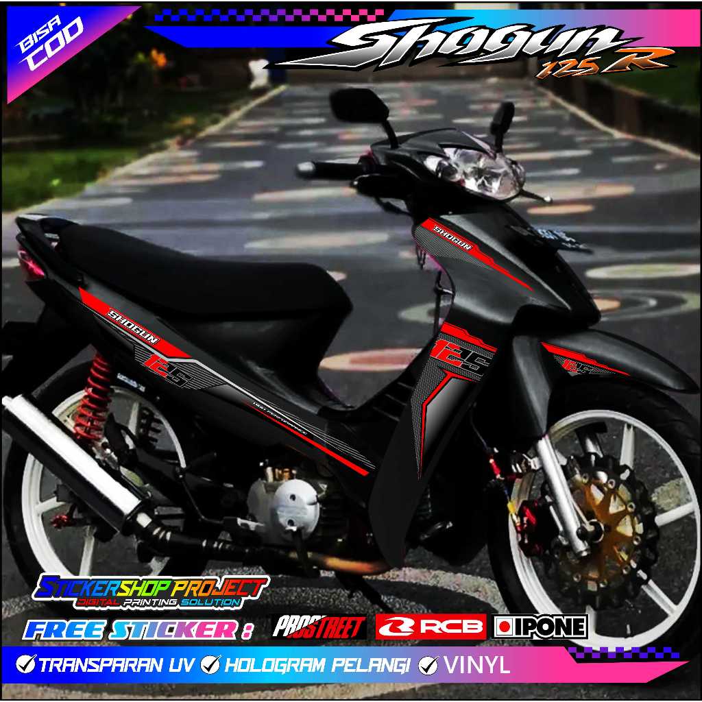 條紋摩托車變體 SHOGUN 125 R 貼紙列表 SUZUKI SHOGUN 125 R