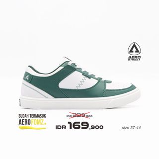 Putih HIJAU 37-44 Hoops Low 白色白色深綠色休閒運動鞋男式女式 Aero Street