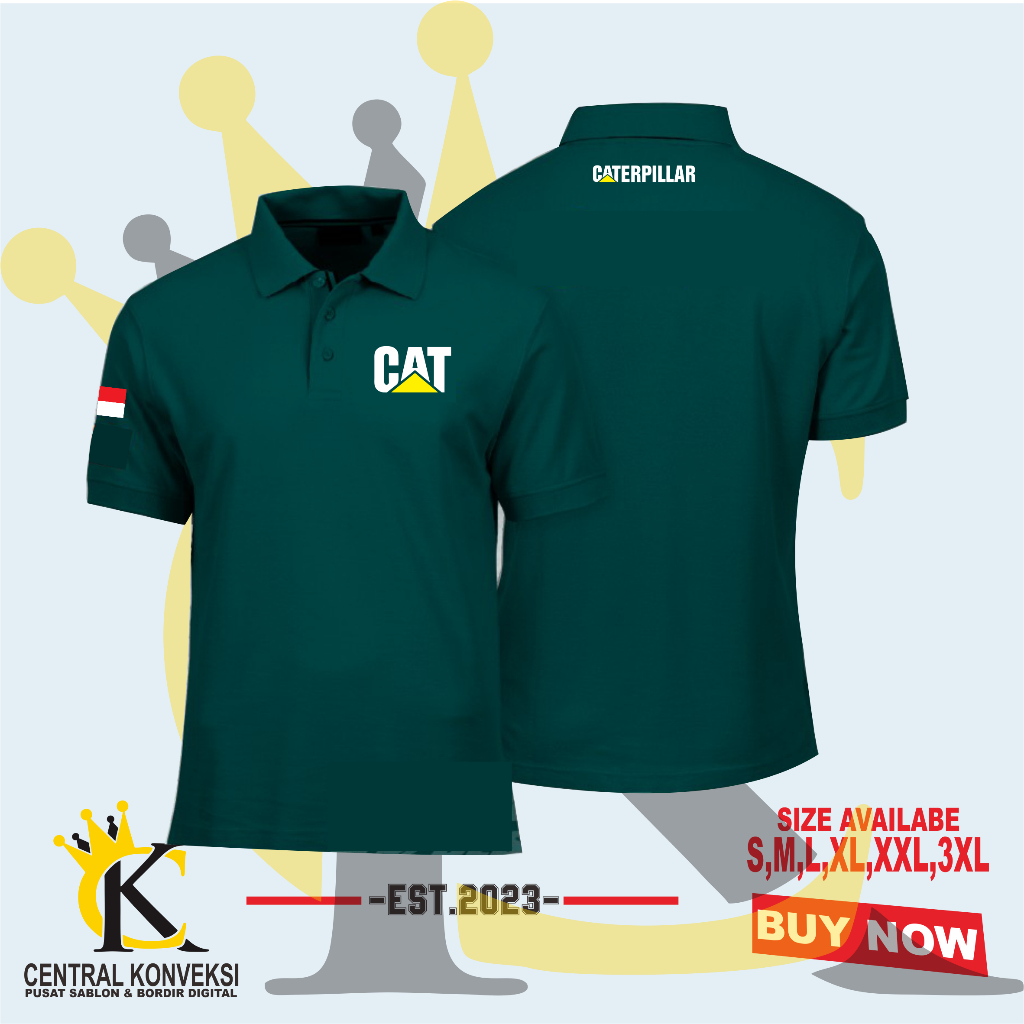 最新款 CATERPILLAR Logo CAT 領襯衫 Polo 衫