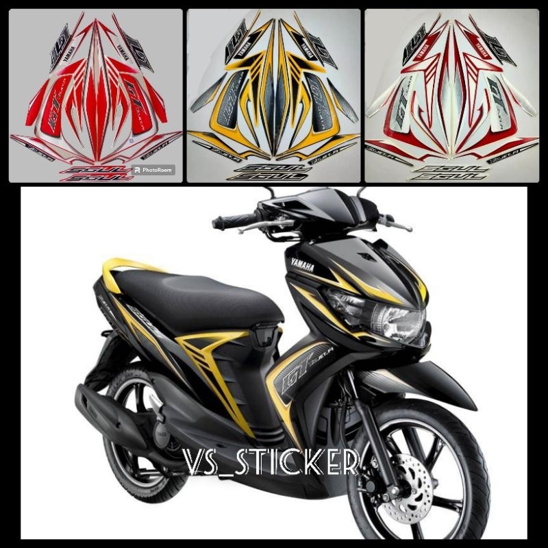 山葉 Hitam MERAH PUTIH Striping LIST 標準摩托車 YAMAHA SOUL GT 2013