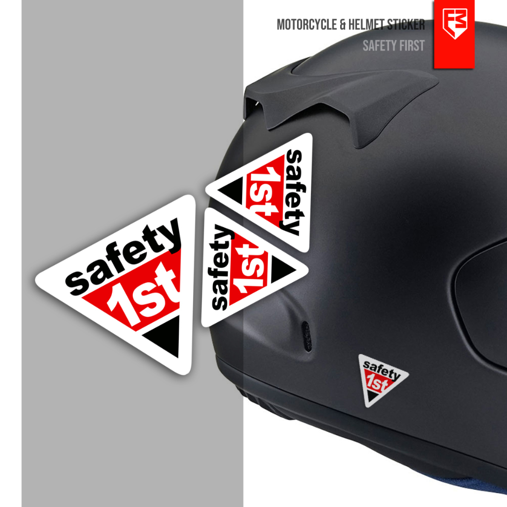 貼紙安全第一頭盔摩托車 nmax aerox beat pcx adv stylo