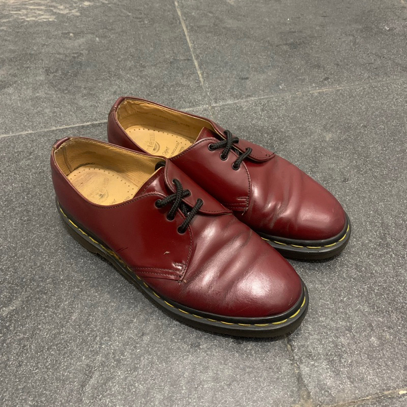 Dr martens 1461 復古牛血櫻桃紅