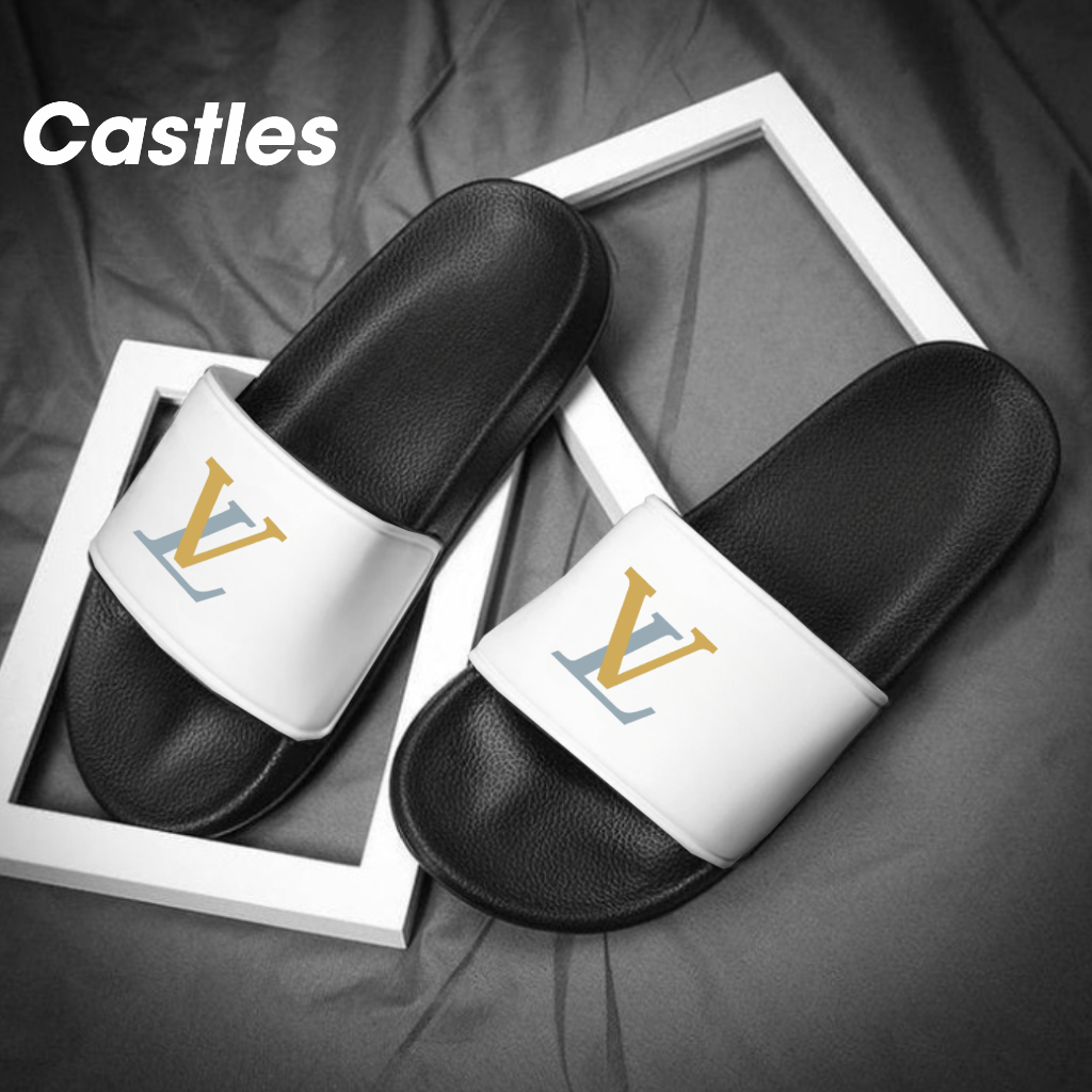 最新款一腳蹬涼鞋拖鞋男士女士橡膠涼鞋/eva 輕便防滑防水 LV Castles Official