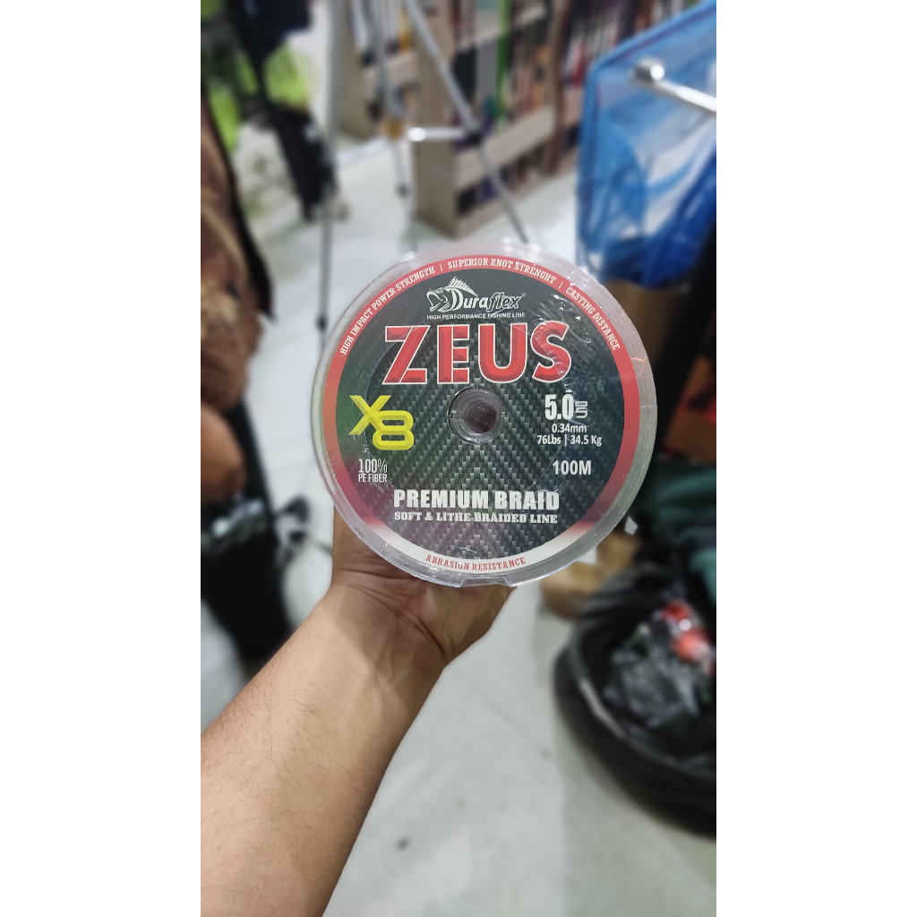 Zeus X8 多色連接 100M DURAFLEX PE 線