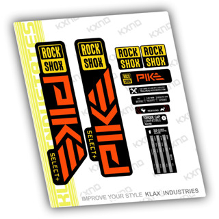 Rockshox PIKE SELECT PLUS 前叉貼花 2023 2024 KLAX INDUSTRIES 自行車