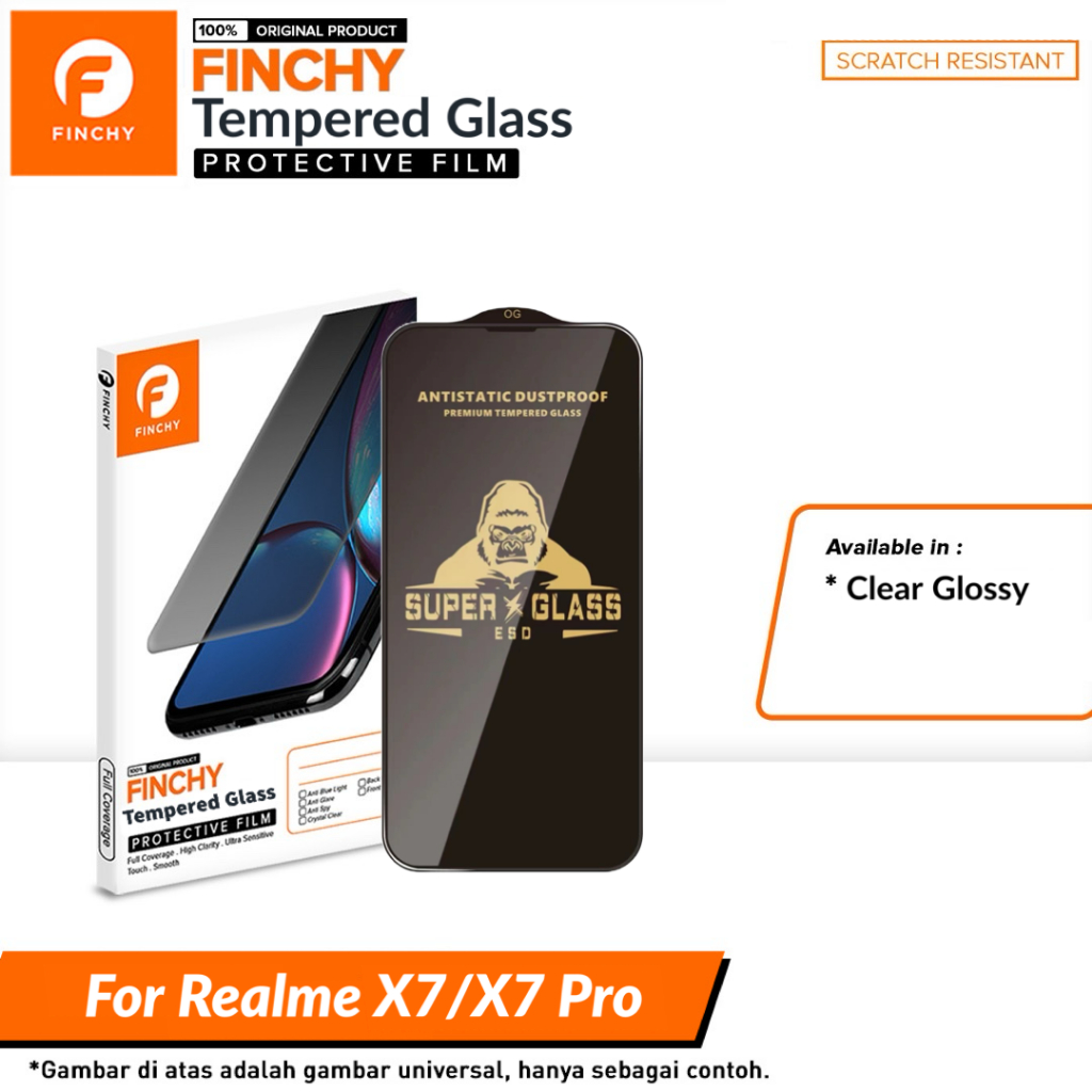 Finchy 防刮 realme X7 realme X7 pro 優質鋼化玻璃金剛玻璃