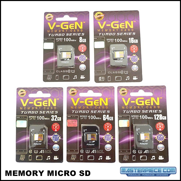 內存 MICRO SD Vgen 8GB 16GB 32GB 64GB 128GB Class 10 Turbo 系列適