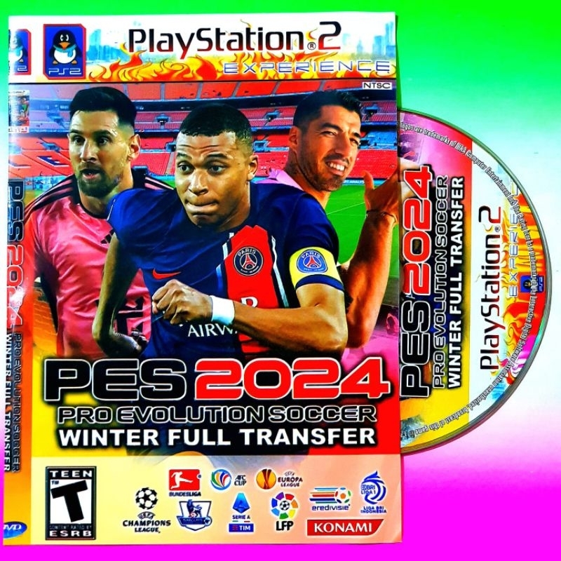 最新 PS2 遊戲卡帶 PES 2024 球完整更新傳輸 PLAYSTATION 遊戲播放器 PS2 視頻遊戲 PS2