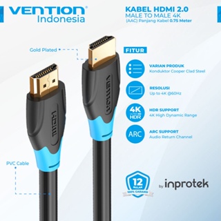 66 Vention HDMI 電纜 2 公對公 4K 用於 PC LCD 投影儀