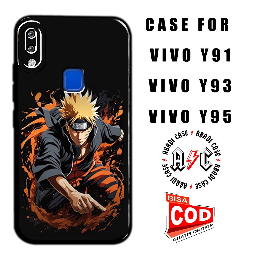 Naruto Casevivo Y91 Y93 Y95 最新 VIVO Y91 外殼圖案軟殼 Bening 保護相機軟殼