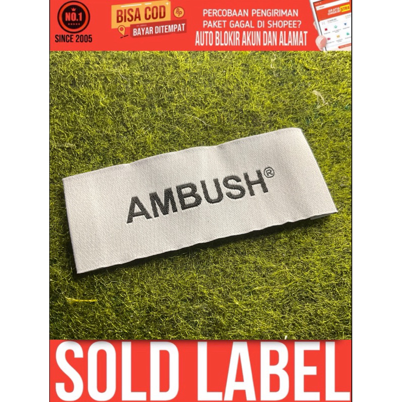 Soldlabel 標籤編織織物標籤 ABUS