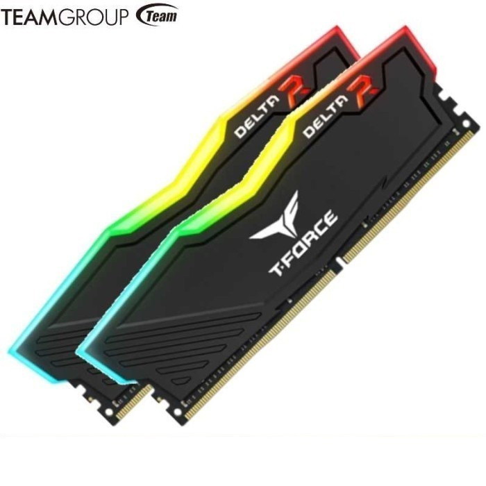 Team T-Force Delta RGB DDR4 32GB 3600Mhz 黑色雙通道