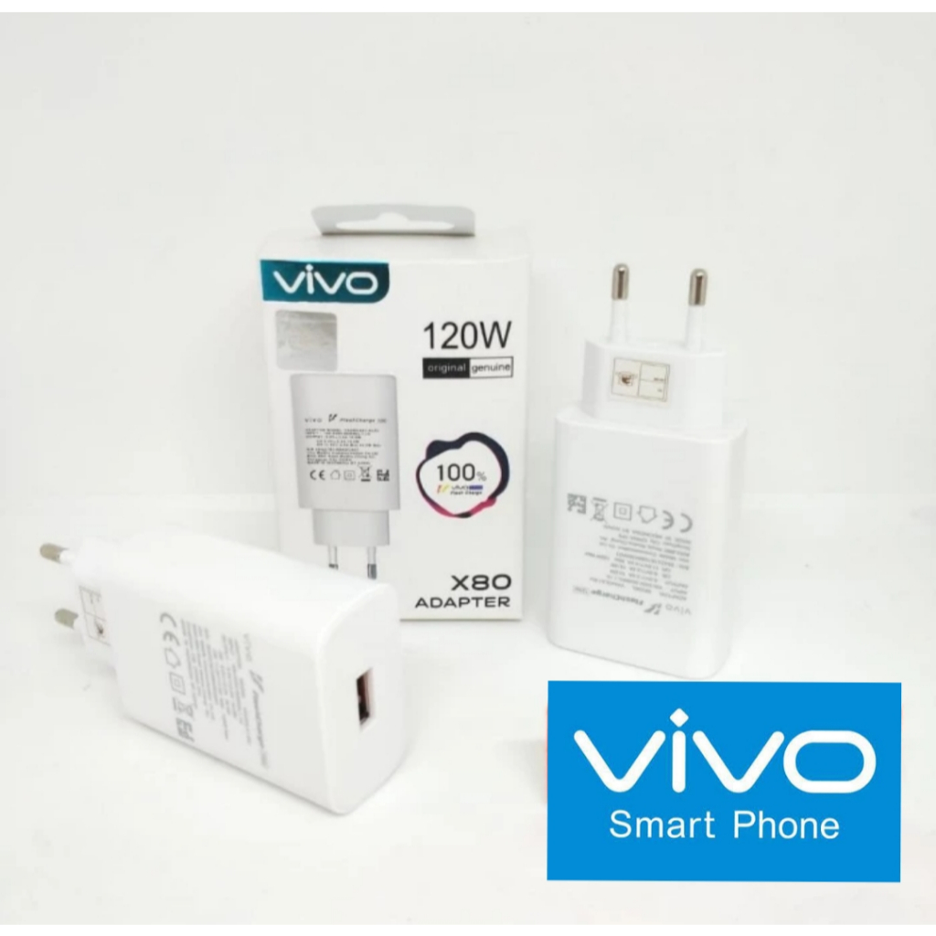 Casan Vivo 120W 頭殼適配器充電器 Vivo X80 快速充電支持所有智能手機