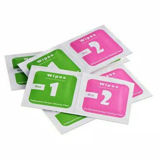 LAYAR 10 片附加防刮濕巾鋼化玻璃濕巾包含 10 片螢幕清潔濕巾,用於在 HP 紙巾上消失的郵票手指灰塵汙垢擦拭濕