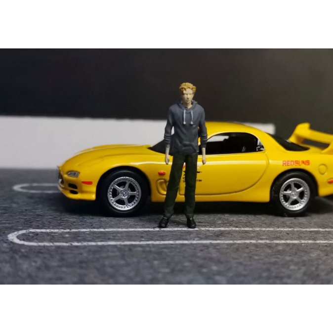 KYOSHO 圖 1 64 Initial D Keisuke Takahashi Diorama Maket Hot