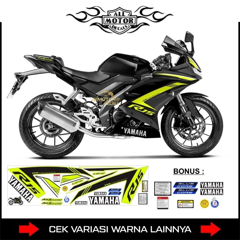 山葉 條紋 ORI YAMAHA R15 V3 摩托車貼紙 R15 V3 2017 2018 2019 2020 202