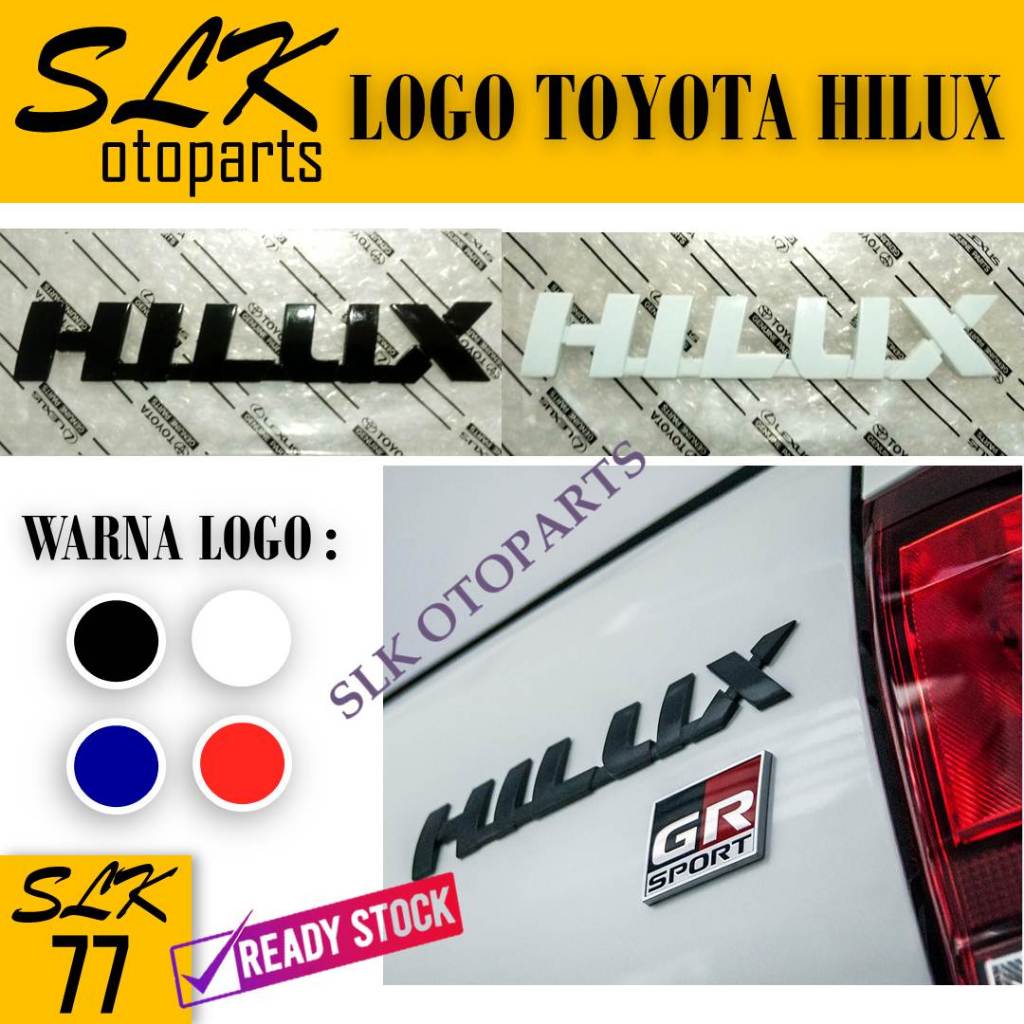 Slk77 會徽書寫貼紙汽車標誌新 HILUX 書寫