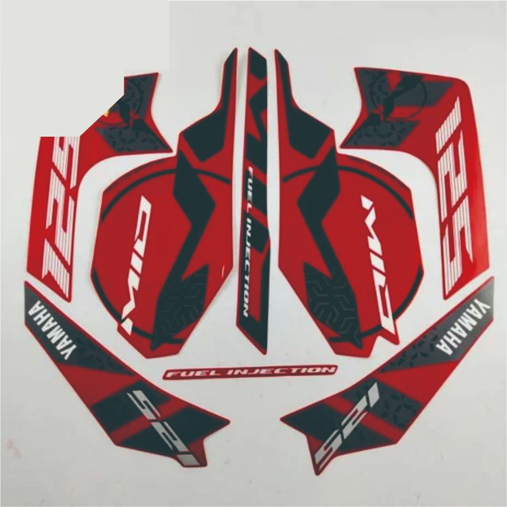 山葉 Merah 標準條紋貼紙 Yamaha Mio M3 125 2015 紅色標準條紋和