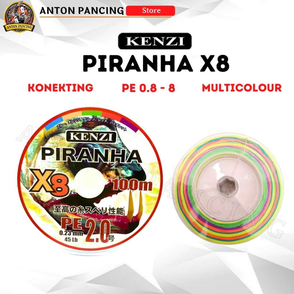Kenzi Piranha X8 PE 釣魚線 0.8 6