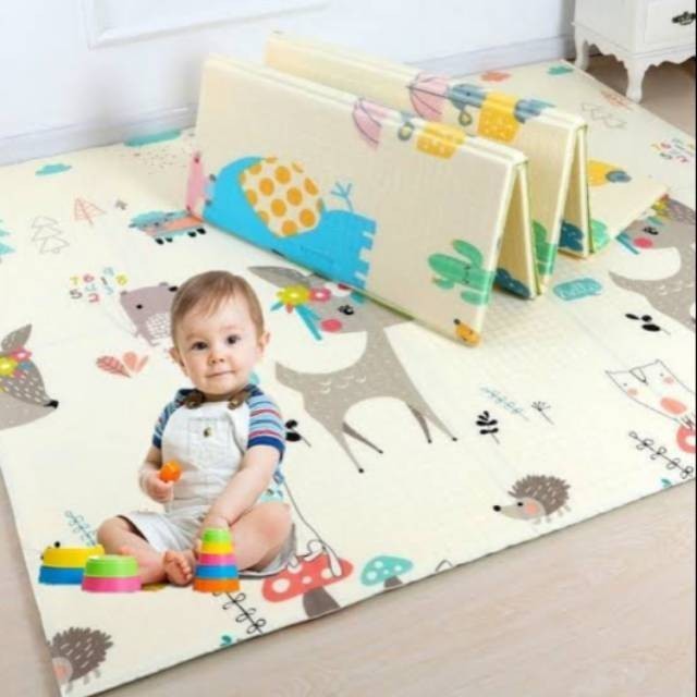 遊戲墊折疊地毯折疊嬰兒墊 180x200cm 厚 6mm 折疊墊兒童嬰兒速度