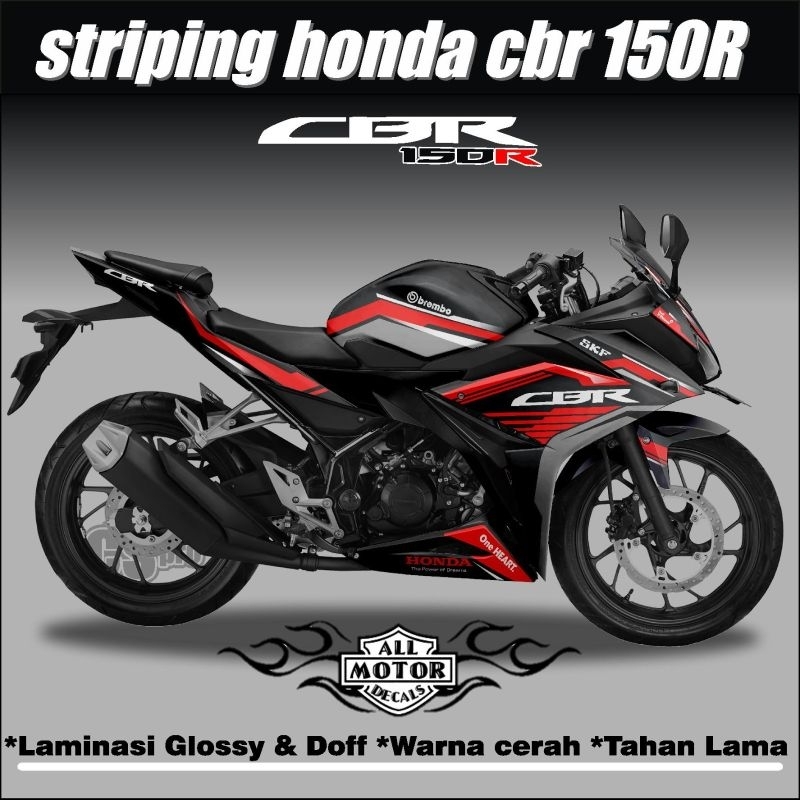 HONDA 貼紙本田 Cbr 150r 改款 K45G K45N 條紋摩托車 Cbr 150r 改款 K45N 貼紙 C